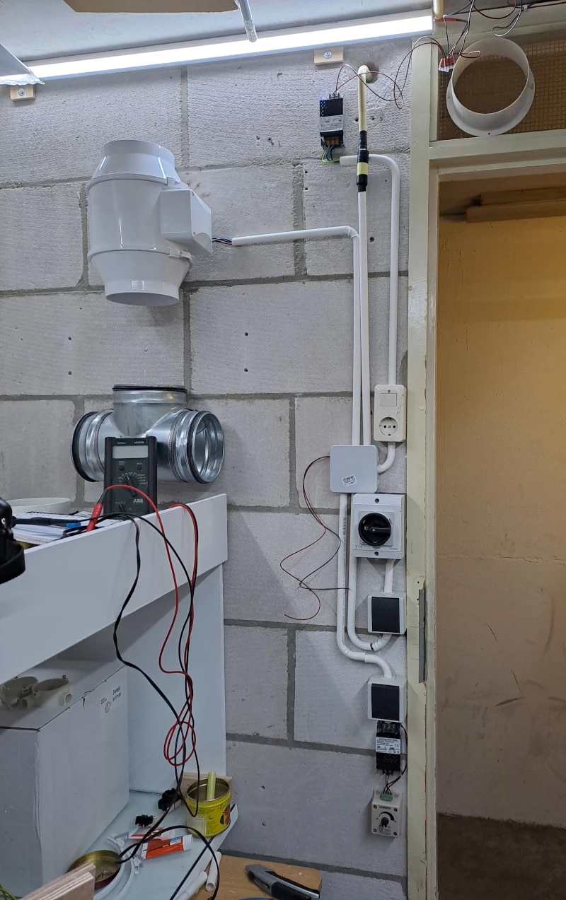 nieuwe elektronica opstelling