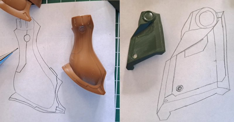 gekraste paneel lijnen