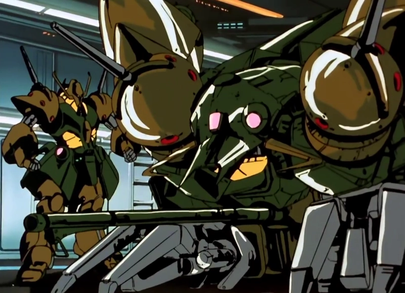 RX-110 Gabthley hangar in de Mobile Suit Zeta Gundam anime