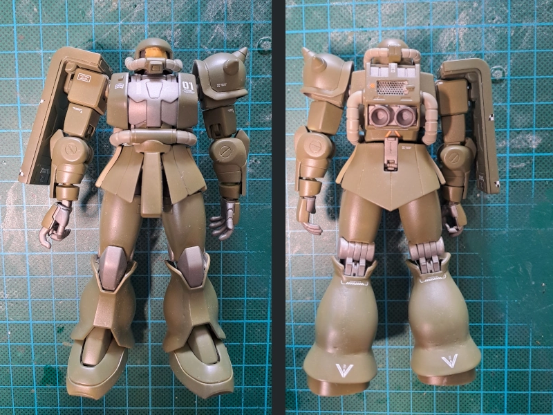 voor- en achterkant van het figuur