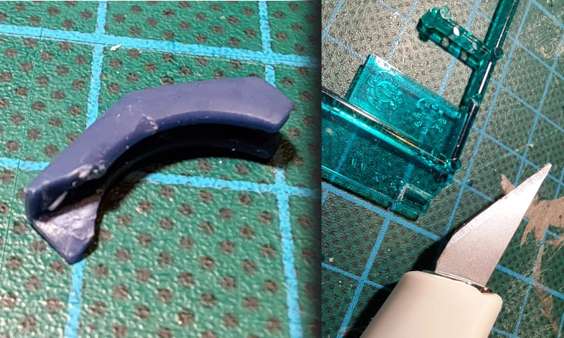 gesneden hoofd stukjes