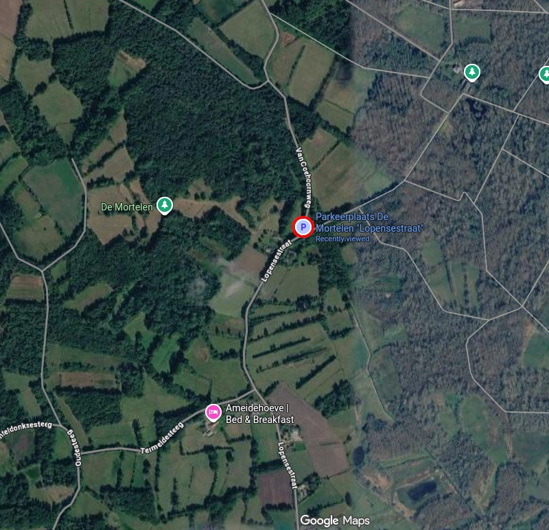 Locatie POTA de Mortelen