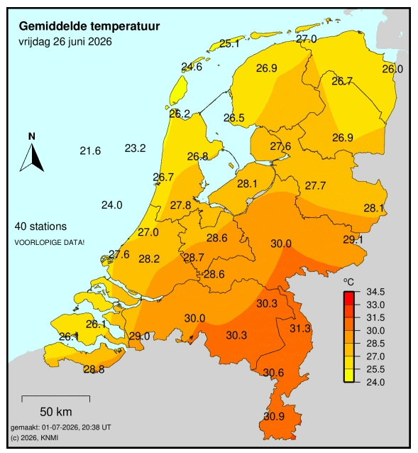 Gemiddelde temperatuur