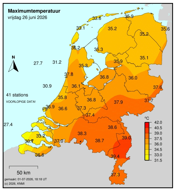 Maximum temperatuur