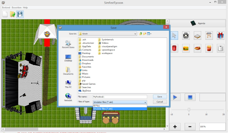 Screenshot festival simulator