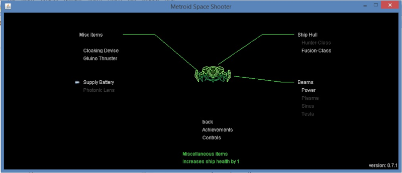 Screenshot player equipment